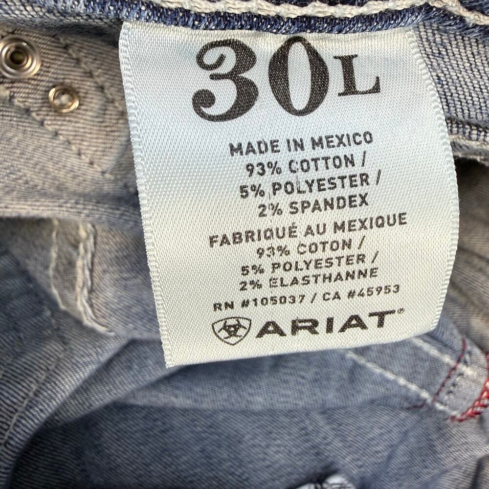 Ariat Jeans Women's 30L (10) Blue Ruby Tall Cowgirl Western Bootcut Vintage - Picture 10 of 16